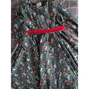 Frugi Christmas mice party skater dress
